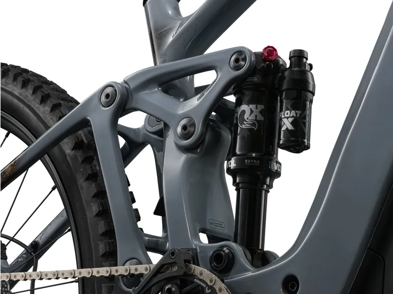 Liv Intrigue Advanced E+ 1 Women's Carbon Full Suspension Mountain Bike 2027 in Stardust Grey-5