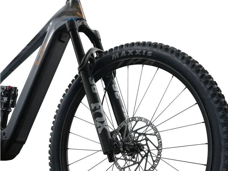 Liv Intrigue Advanced E+ 1 Women's Carbon Full Suspension Mountain Bike 2027 in Stardust Grey-7