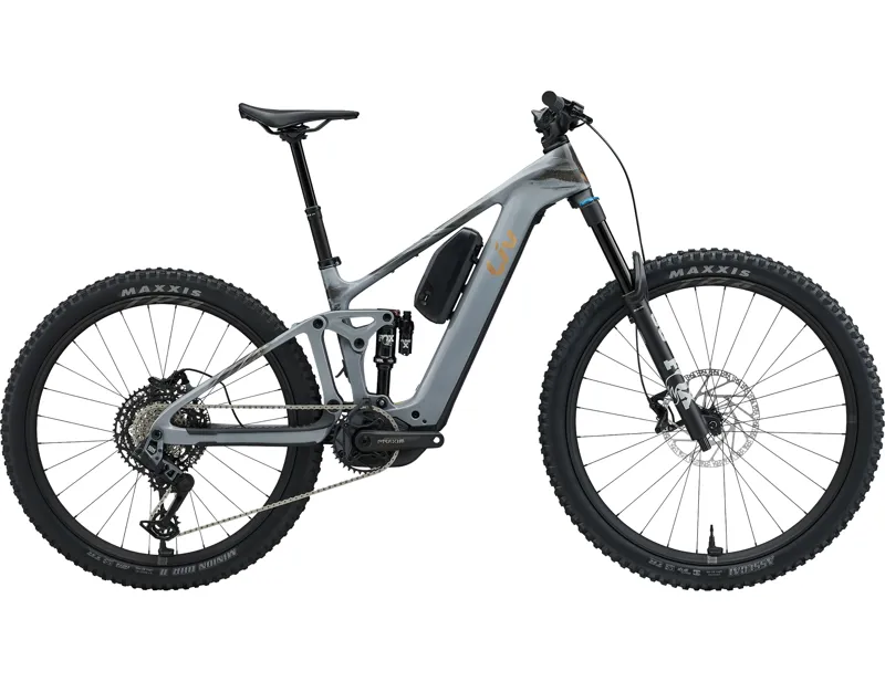 Liv Intrigue Advanced E+ 1 Women's Carbon Full Suspension Mountain Bike 2027 in Stardust Grey