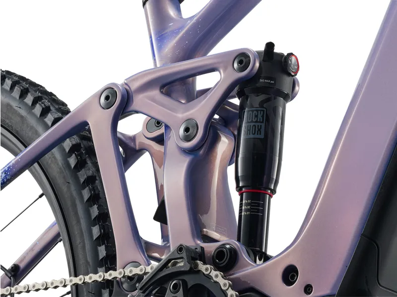 Liv Intrigue Advanced E+ 2 Women's Carbon Full Suspension Mountain Bike 2027 in Ember Violet-4