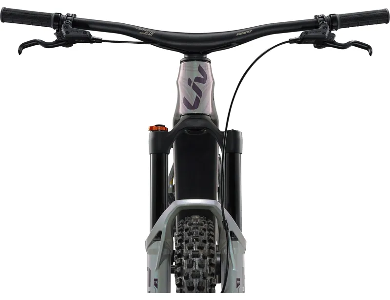 Liv Intrigue Advanced E+ SE Women's Carbon Full Suspension Mountain Bike 2027 in Fog Marble Drift-3