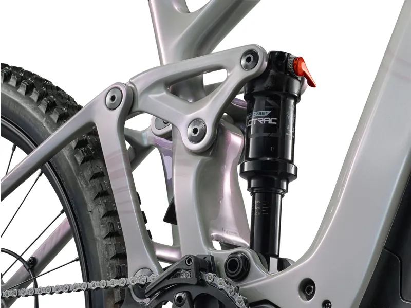 Liv Intrigue Advanced E+ SE Women's Carbon Full Suspension Mountain Bike 2027 in Fog Marble Drift-7