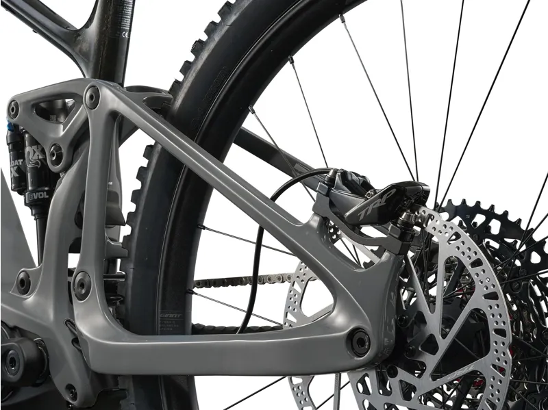 Giant Trance Advanced E+ 1 Carbon Full Suspension Mountain Bike 2027 in Carbon / Tactical Grey-3