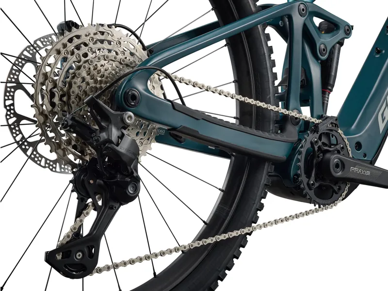 Giant Trance Advanced E+ 2 Carbon Full Suspension Mountain Bike 2027 in Fanatic Teal / Deep Lake-5