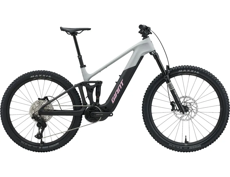 Giant Trance Advanced E+ 2 Carbon Full Suspension Mountain Bike 2027 in Moon Dust / Carbon
