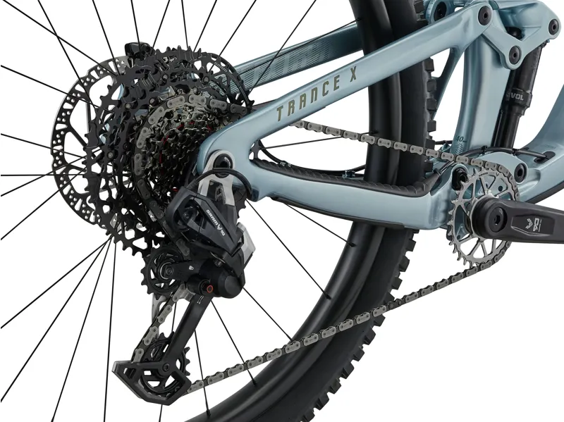 Giant Trance X Advanced 2 29in Full Suspension Carbon Mountain Bike 2027 in Cryo Silver-4