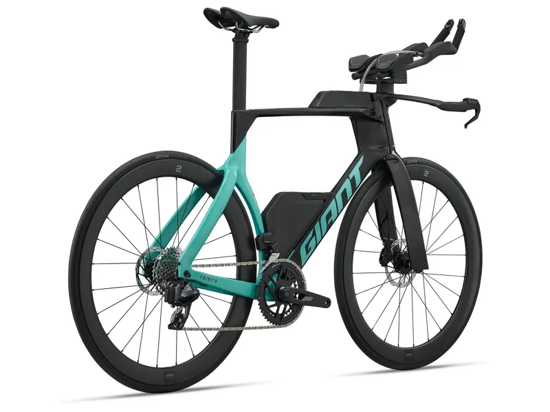 Giant Trinity Advanced SL 2 Carbon Triathlon Bike 2027 in Carbon/Pearl Teal-1