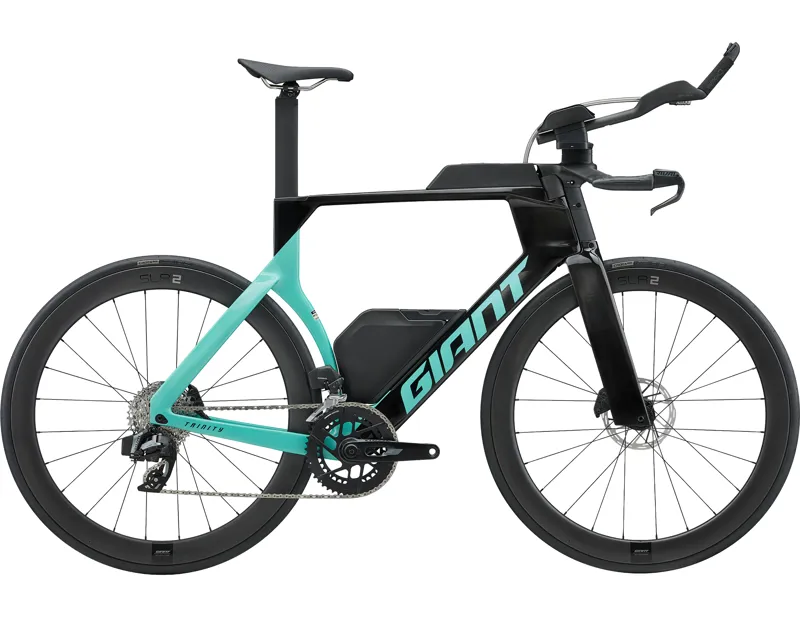 Giant Trinity Advanced SL 2 Carbon Triathlon Bike 2027 in Carbon/Pearl Teal