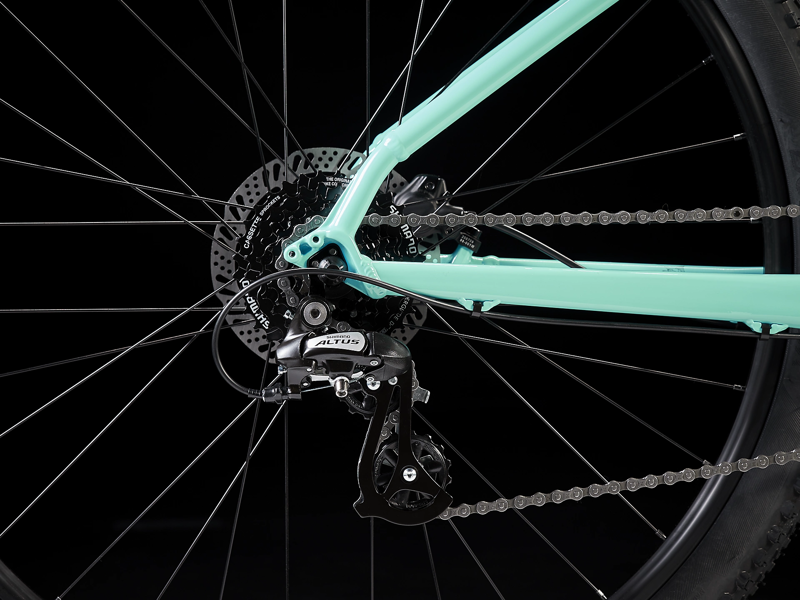 Trek Marlin 5 Hardtail Mountain Bike 2023 in Green and Yellow-2