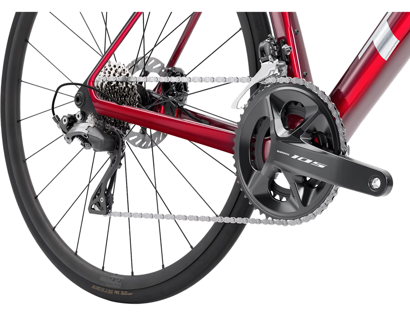 Trek Madone SL 5 Gen 8 Road Bike 2026 in Gloss Fury Red/Matte Deep Smoke-5