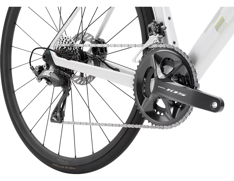 Trek Madone SL 5 Gen 8 Road Bike 2026 in Gloss Crystal White/Matte Deep Smoke-5