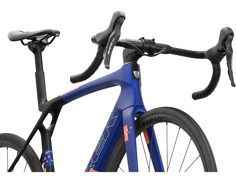 Trek Madone SL 5 Gen 8 Road Bike 2027 in Matte Cobalt Blue/Trek Black/Living Coral-4