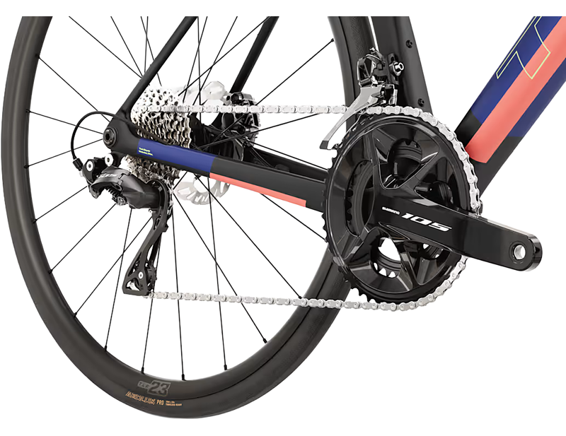 Trek Madone SL 5 Gen 8 Road Bike 2027 in Matte Cobalt Blue/Trek Black/Living Coral-5