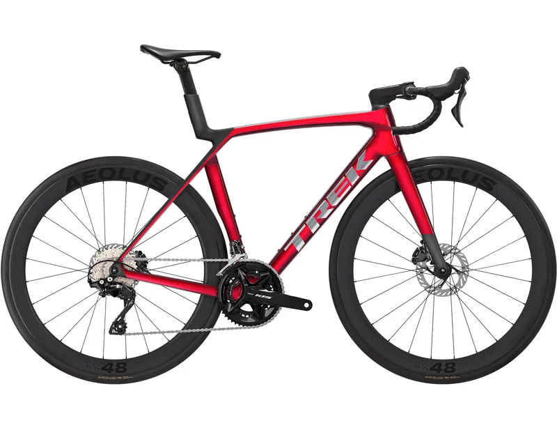 Trek Madone SL 5 Pro Gen 8 Carbon Road Bike 2027 in Fury Red/Matte Deep Smoke