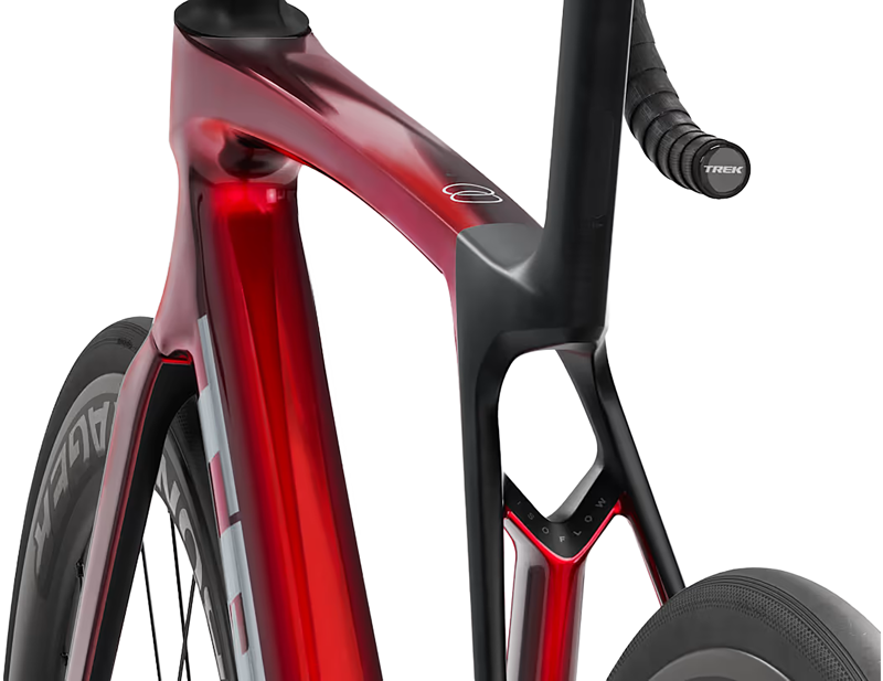 Trek Madone SL 6 Gen 8 AXS Road Bike 2027 in Gloss Fury Red/Matte Deep Smoke-4