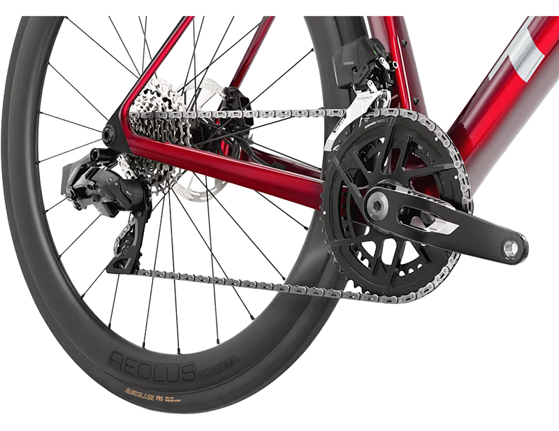 Trek Madone SL 6 Gen 8 AXS Road Bike 2027 in Gloss Fury Red/Matte Deep Smoke-5