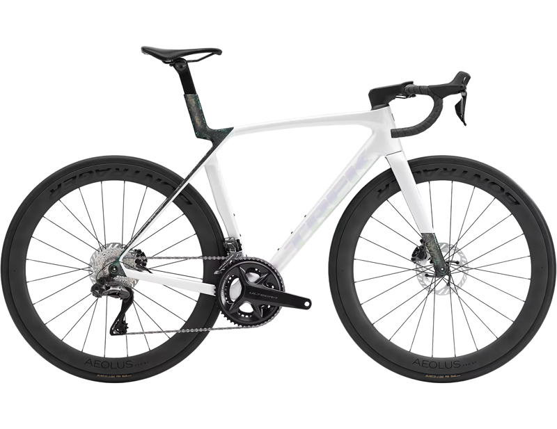 Trek Madone SL 7 Gen 8 Di2 Road Bike 2026 in Gloss Crystal White/Matte Deep Smoke
