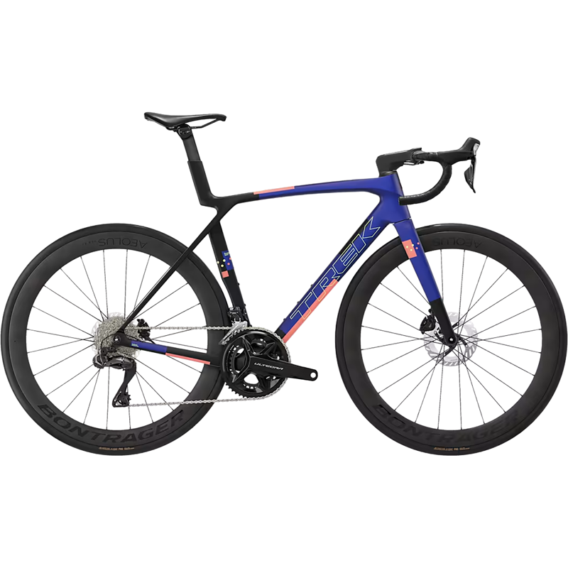 Balfes Bikes Trek Madone SL 7 Gen 8 Di2 Road Bike 2027 in Matte Cobalt Blue/Trek Black/Living Coral | Free postage over £30, £10 off first order, price match & 0% finance.