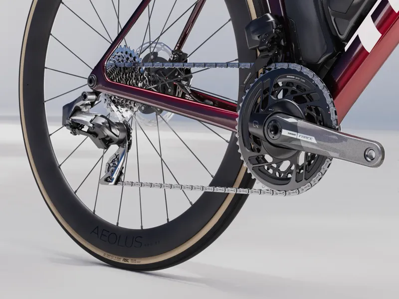 Trek Madone SLR 7 AXS Gen 8 Road Bike 2025 in Carbon Red Smoke-5