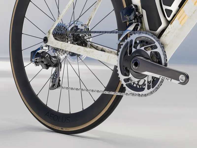 Trek Madone SLR 8 AXS Gen 8 Road Bike 2025 in Era White-5