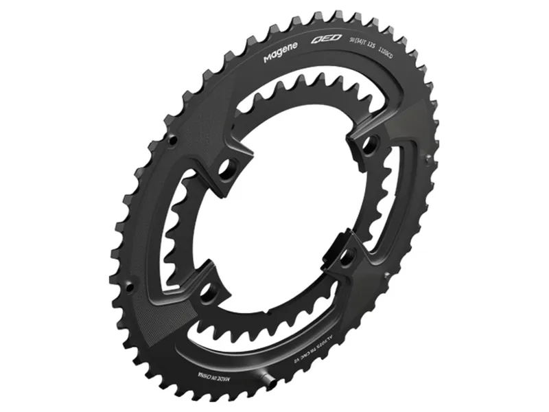 Magene QED Lightweight Split Chainring 53-39 in black-1