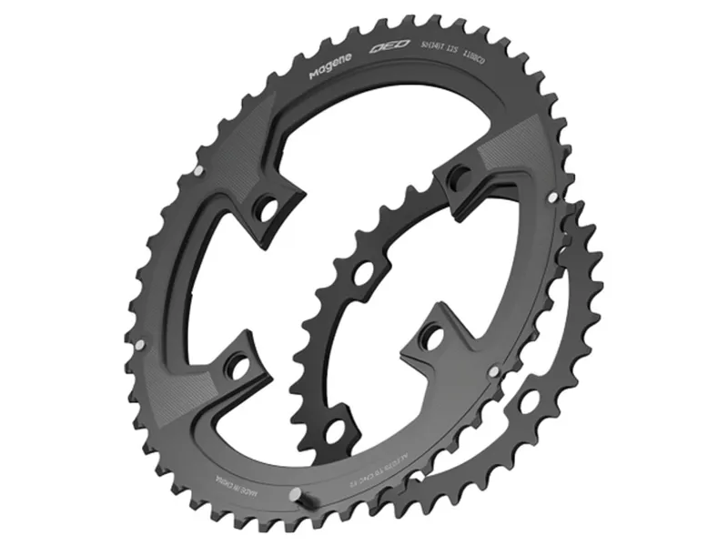 Magene QED Lightweight Split Chainring 53-39 in black-2