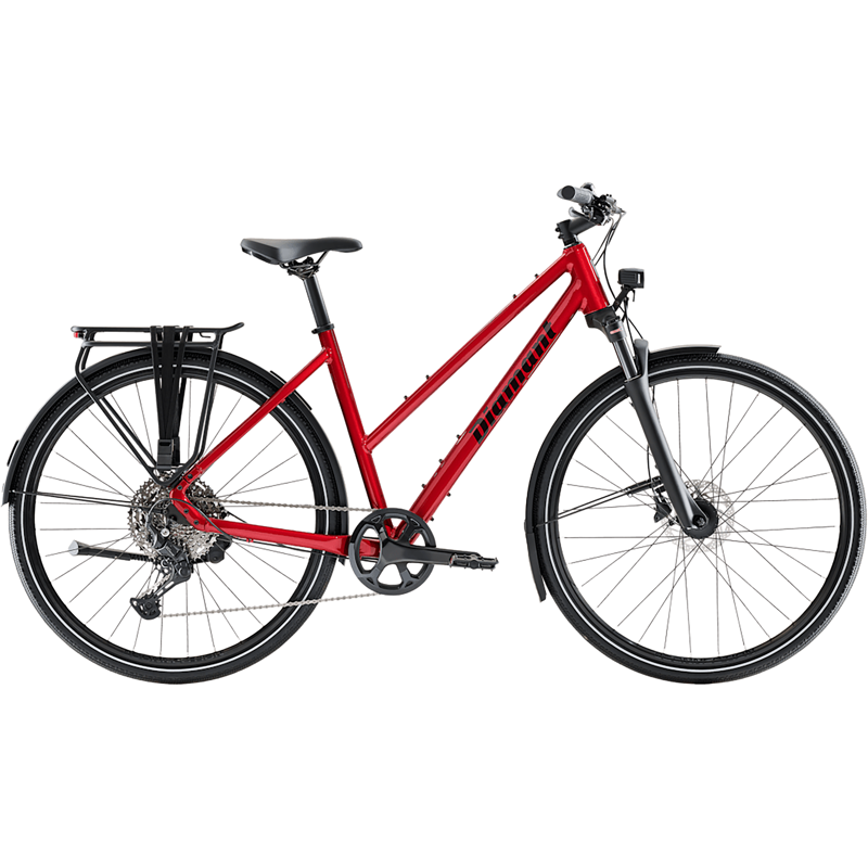 Balfes Bikes Diamant Mahon Trip Plus Midstep Hybrid Bike 2027 in Aventurinrot Metallic | Free postage over £30, £10 off first order, price match & 0% finance.