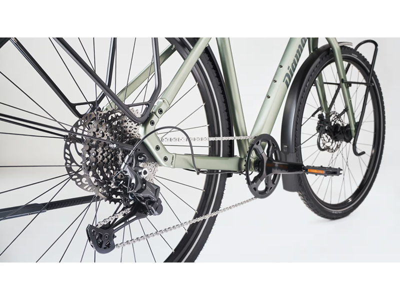 Diamant Mahon World Standover Hybrid Bike 2026 in Hey Green-1