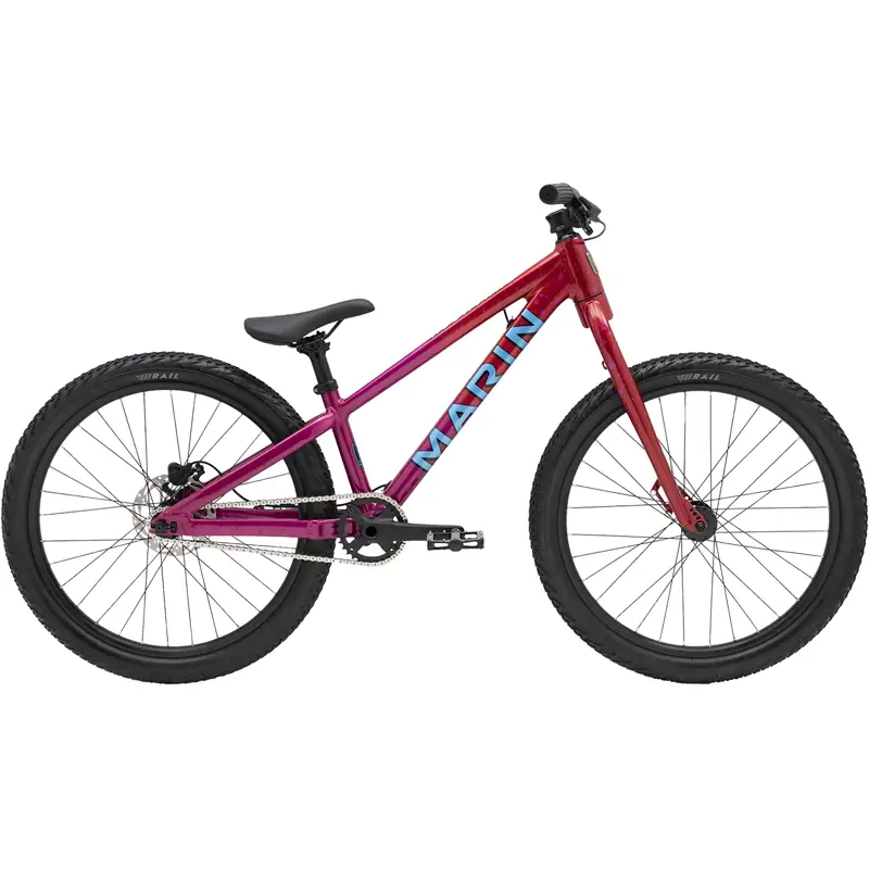 Balfes Bikes Marin Alcatraz Jr 24 inch wheel Dirt Jump Hardtail Mountain Bike 2026 in Red Pink | Free postage over £30, £10 off first order, price match & 0% finance.