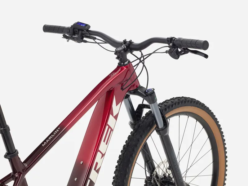 Trek Marlin+ 8 Electric Hardtail Mountain Bike 2026 in Fury Red-2