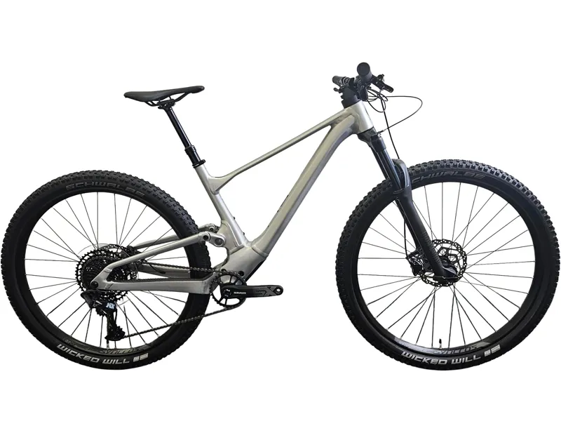 EX DEMO Scott Spark 970 Full Suspension Mountain Bike 2025 Medium in Silver