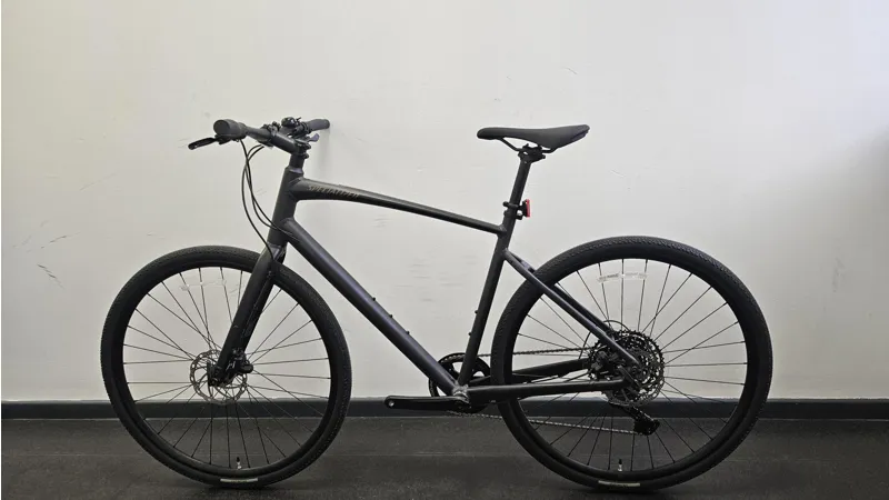 Ex Display Specialized Large Sirrus X 3.0 Hybrid Bike 2027 in Satin Metallic Obsidian / Burnt Gold Metallic Frost Reflective-3