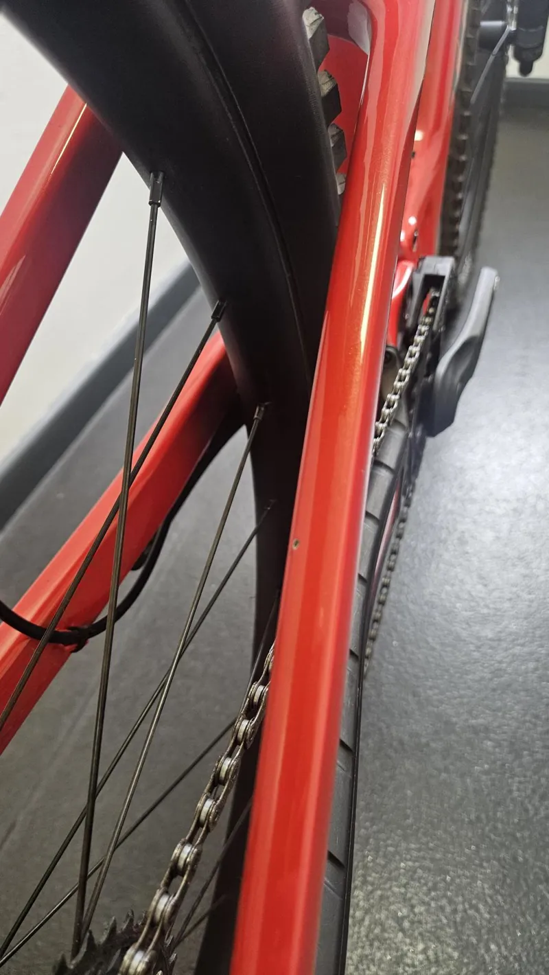 EX DEMO Trek Fuel EXe 9.7 SLX/XT Electric Full Suspension Mountain Bike Medium 2025 in Lava Red -5