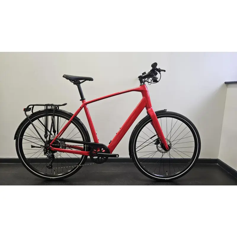 Balfes Bikes EX DEMO Trek FX+ 2 Electric Hybrid Bike Size X-Large 2025 in Viper Red | Free postage over £30, £10 off first order, price match & 0% finance.