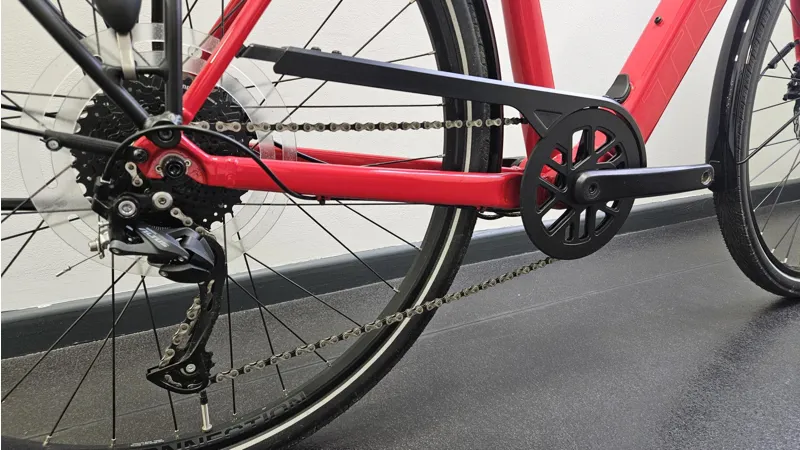 EX DEMO Trek FX+ 2 Electric Hybrid Bike Size X-Large 2025 in Viper Red-2