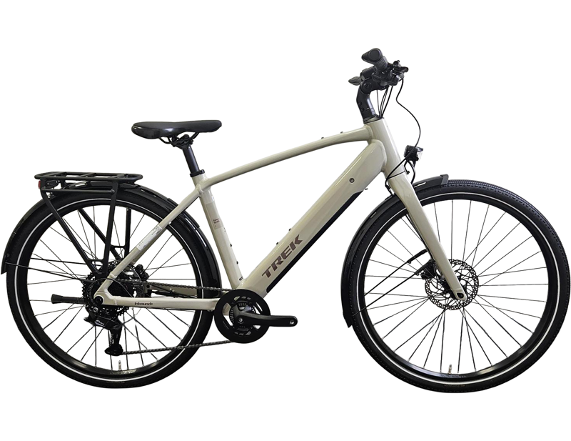 EX DISPLAY Trek Medium Inbound+ 2 R8 Step Over Electric Hybrid Bike 2027 in Buff Beige