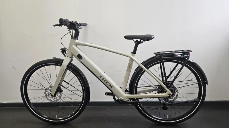 EX DISPLAY Trek Medium Inbound+ 2 R8 Step Over Electric Hybrid Bike 2027 in Buff Beige-1