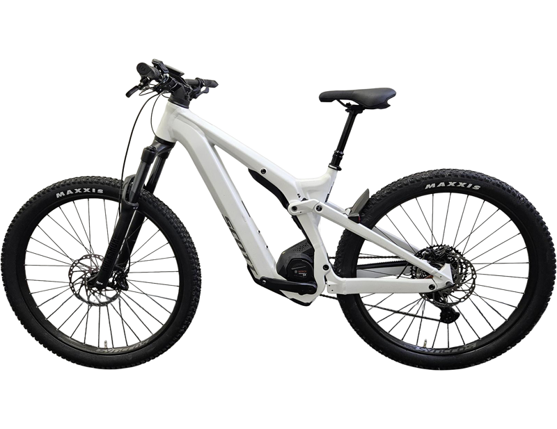 EX DEMO Scott Bike Contessa Strike eRIDE 910 EVO Electric Full Suspension Mountain Bike 2025 Medium in White-1