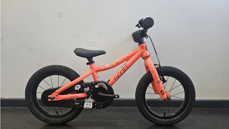 EX DISPLAY Scott Contessa 14 Inch Wheel Kids Bike 2025 in Orange