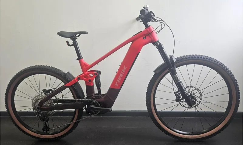 EX DISPLAY Trek Rail+ 5 Gen 5 Electric Full Suspension Mountain Bike Large 2026 in Viper Red