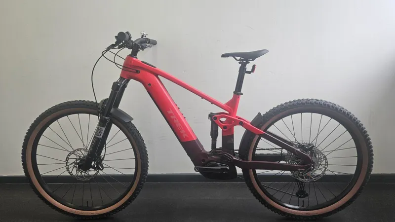 EX DISPLAY Trek Rail+ 5 Gen 5 Electric Full Suspension Mountain Bike Large 2026 in Viper Red-5