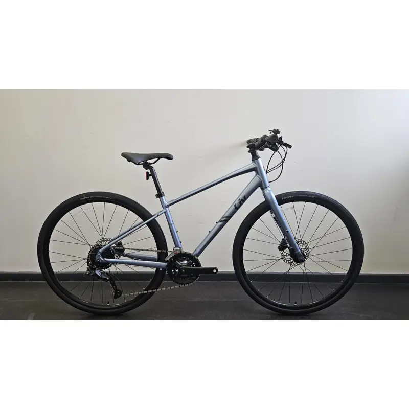 Balfes Bikes EX DISPLAY Liv Alight Disc 2 Hybrid Bike Size Small 2026 in Frost Silver | Free postage over £30, £10 off first order, price match & 0% finance.