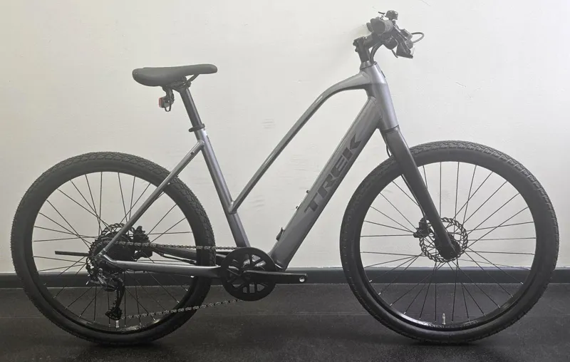 EX DISPLAY Trek Dual Sport+ 2 Stagger Large Hybrid Electric Bike 2026 in Galactic Grey
