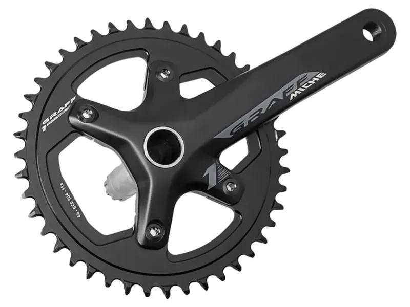 Miche Graff One Alloy Chainset in Black