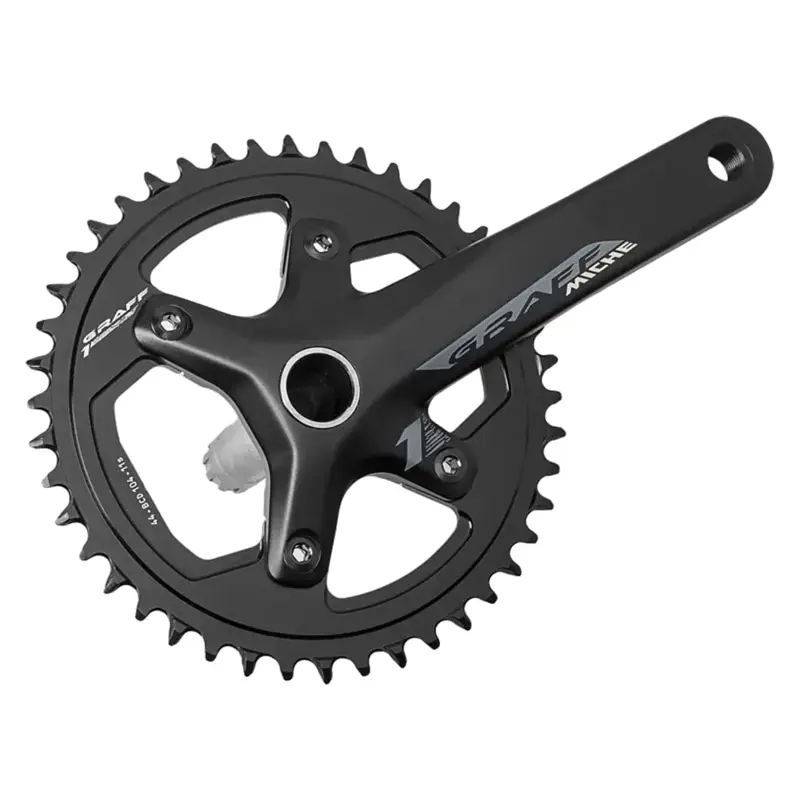 Balfes Bikes Miche Graff One Alloy Chainset in Black | Free postage over £30, £10 off first order, price match & 0% finance.