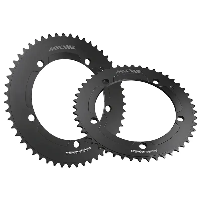 Balfes Bikes Miche Primato Advanced Pista 144pcd 1/8 inch 54t Chainring in Black | Free postage over £30, £10 off first order, price match & 0% finance.