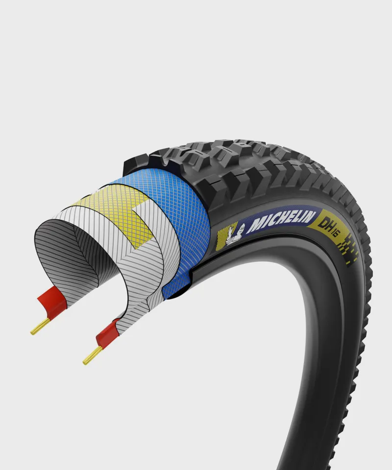 Michelin DH16 Racing Line Tyre 29 x 2.40in in Blue/Yellow-1