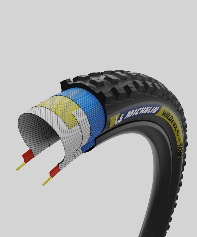 Michelin Wild Enduro MH Racing Line Tyre 27.5 x 2.50in in Blue/Yellow-1