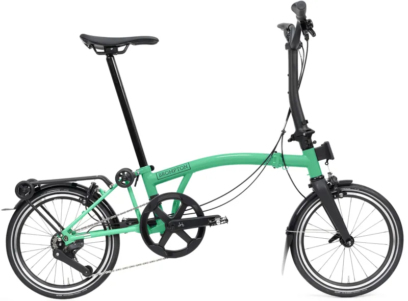 Brompton P Line V2 with SuperRoll+ 12-Speed Folding Bike 2026 in Palm Green