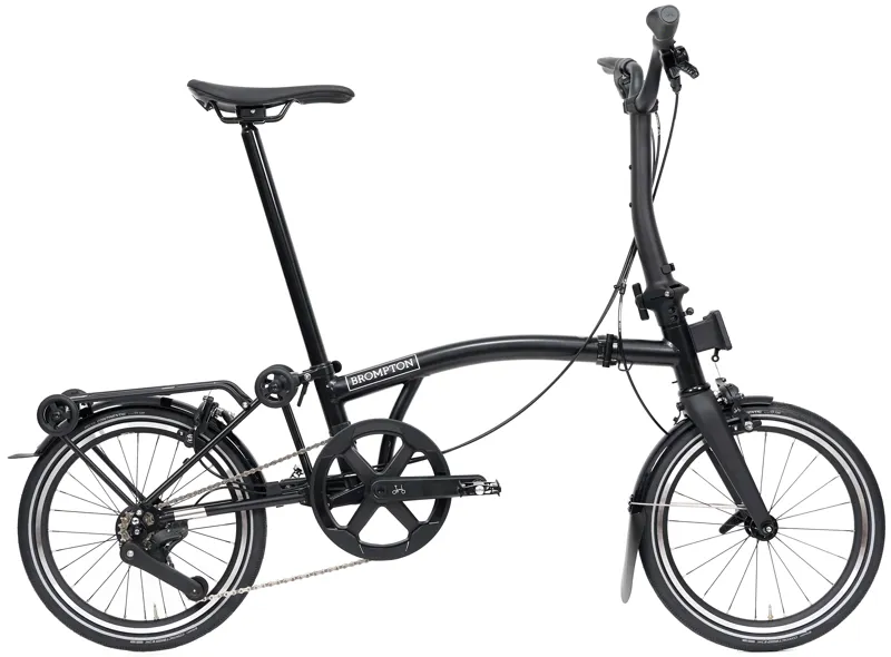 Brompton P Line V2 with SuperRoll+ 12-Speed Folding Bike 2026 in Matt Black